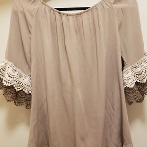 Taupe blouse